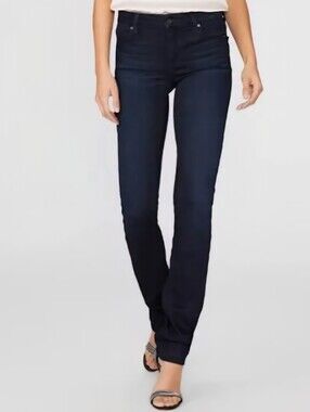 PAIGE Skyline Straoght Leg Jeans Mid Rise Dark Wash Size 29 Classic Coastal